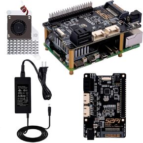 GeeekPi S021 SATA 3.0x2 for Raspberry Pi 5, with Active Cooler and 12V 6A Power Supply