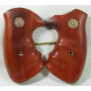 Wood Grips for Colt Python Revolver Gold Medallion, New