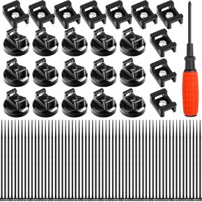 15Pcs Magnetic Wire Mount, Multipurpose Magnetic Zip Tie Mounts Base, 10Pcs Saddle Type Mounts Base with Tapping Screws and Screwdrivers, 60Pcs Releasable Cable Ties
