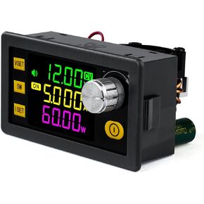 Jadeshay DC-DC Buck Boost Converter, 6-36V Step Up Down to 0-36V Color LCD Digital Display Power Supply Voltage Regulator