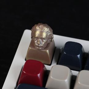 Keycaps,Resin Mechanical Keyboard Three-Dimensional Keycap,Einstein Personalized Replacement Keycaps for Gaming Keyboards