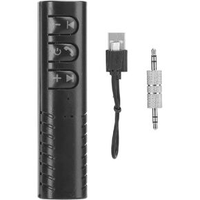 3.5mm AUX Adapter Bluetooth V5.0 Receiver Stereo Adapter Audio Music for Speaker Plug and Play Bluetooth Hands- Radio Adapter MP3 Player 25g/0.9oz