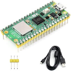 waveshare Raspberry-Pi-Pico-2-W-M, Compatible with Raspberry Pi Pico 2 Microcontroller Board, Based On Official RP2350 Chip, Dual-Core & Dual-Architecture Design, 3 Items
