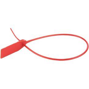 100 pcs Cable Ties Labels Tag, Plastic Zip Ties Self-Locking Tie Suitcase Shoes Bag Label Tag(Red)