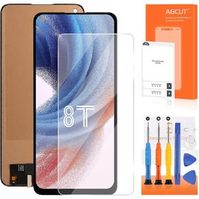 TFT for Oneplus 8T 8T+ 5G Screen Replacement for Oneplus 8T LCD Display KB2001 KB2000 KB2003 KB2005 LCD Digitizer Screen Touch Assembly Repair Part (No Fingerprint)