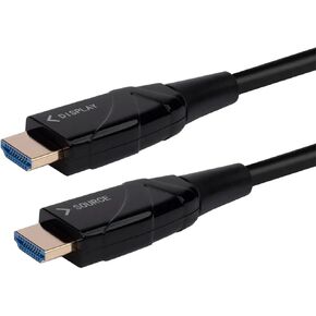 Monoprice 4K High Speed Fiber Optic HDMI Cable - 4K@60Hz, 18Gbps, HDR, Active Optical Cable (AOC), 65ft, Black