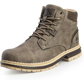 CC-Los Men's Winter Snow Boots with Sherpa Fleece Lining Waterproof Slip-Resistant Insulated Size 7.5-14