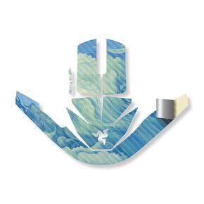 Carbon Fiber Mouse Skin Compatible with Razer Viper V3 Pro - Visionary - Premium 3M Vinyl Protective Wrap Decal Cover - Easy to Apply | Crafted in The USA by MightySkins