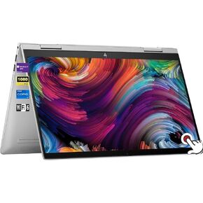 HP Envy x360 14" FHD Touchscreen Laptop, Intel Core i7-1335U Processor, 16GB RAM 1TB SSD, Fingerprint reader, Backlit Keyboard, Bluetooth 5, Wi-Fi 6E, Micro SD Reader, Windows 11 Pro, Natural Silver