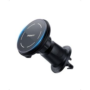 PISEN Mag-Safe Car Mount Charger - Qi2 15W Magnetic Car Phone Holder, 15W Wireless Qi2 Car Charger Mag-Safe Phone Holder, Car Vent Phone Mount Magnet Car Phone Holders for iPhone 16 15 14 13 12 Series