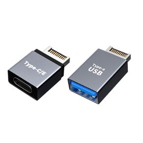 chenyang 2 Pack USB 3.0/USB C to USB 3.1 Type-E Front Panel Socket Motherboard Header Adapter