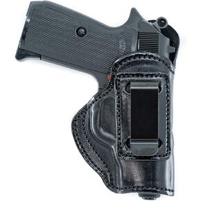 Maxx Carry IWB Leather Gun Holster for Ruger LCP, LCP II .380 ACP | Concealed Carry | Fits S&W Bodyguard 380 | Colt Mustang | Kahr CW380, P380 | Kimber Micro 380 | Sig Sauer P238 | Walther PPK