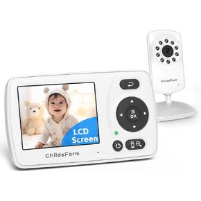 Baby Monitor with Camera and Audio, Portable Travel Baby Monitor with Screen, Video Baby Monitor No WiFi, Baby Camera Monitor, Night Vision, VOX Mode, 1000ft Long Range, Baby Safety Monitor