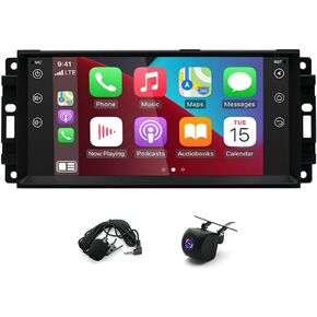 Double Din Car Stereo Android 13 Car Stereo for 2008-2016 for Chrysler Town & Country 2009-2010 for Dodge for Ram 1500 2500 3500 2007-2018 for Jeep Wrangler 7inch 4+64GB Bluetooth 4 Car Stereo