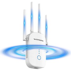 2025 WIFI Extender Signal Booster for Home-Up إلى تغطية 10000 قدم مربع ، وداعم WiFi لمكتب الإنترنت اللاسلكي ومكبر الصوت مع منفذ Ethernet ، وإعداد 1-TAP ، ودعم أجهزة متعددة in Kuwait