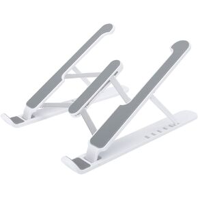 Zopsc Notebook Stand Ergonomic Height Angle Adjustable Computer Laptop Holder Portable Cooling Bracket Holder for 11-17 inch Laptop(White)