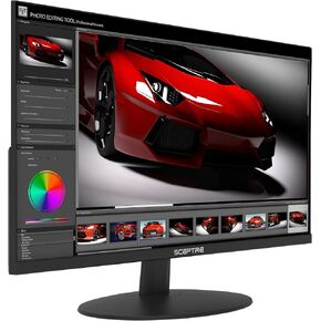 Sceptre 20 inch 1600x900 75Hz LED HD Monitor HDMI VGA Build-in Speakers, Brushed Black 2019 (E205W-16009A)