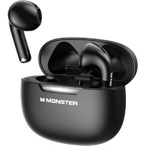 Monster N-Lite 208 Wireless Earbuds, Bluetooth Earbuds Touch Control, Headphones Bluetooth Wireless with 30H Playtime, Wireless Headphones Type-C Fast Charging, Clear Call, Comfortable Fit for Running