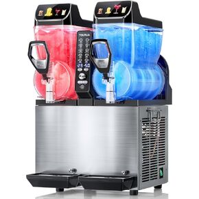 Commercial Slushie Machine, Margarita Daiquiri Wine Frappe Slush Frozen Drink Machine, 30L