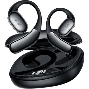 Picun Open Ear Headphones Wireless Bluetooth 5.4, Wireless Earbuds with Earhooks, HiFi Stereo, IP54 Waterproof, Built-in Microphone, 30H Playtime, Fast Charging, Sports Earphones for iPhone & Android
