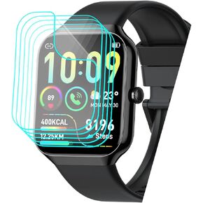 [5 Pack] for Togala Smart Watch P99 Screen Protector Togala P99 Screen Protector PET Film [Case Friendly][Anti-Scratch][Bubble Free] Designed for Togala P99 Smartwatch Screen Protector