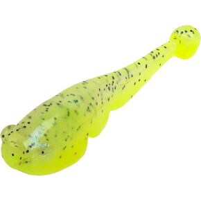 Strike King Mr. Crappie (MRCTZFRY-227) Teen-Zee Fry Fishing Lure, Compact Soft Plastic Grub, Minnow Profile, Ball Tail, 1 1/4-Inches, 15-Pack, Monkey Shine