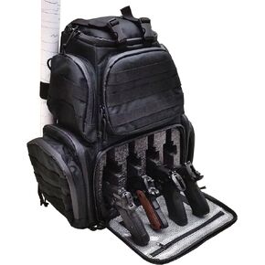 Case Club Tactical Pre-Cut 4-Pistol Backpack with Rainfly & Molle Straps (Gen 2)