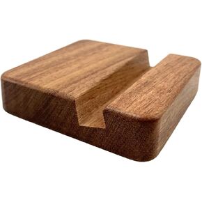 Rose Wood Phone Stand, Single Slot, 2 x 8 x 8 cm