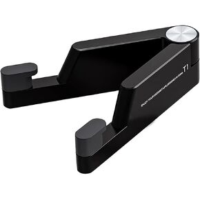 Cell Phone Stand- Portable & Durable Phone Holder Compatible with All Mobile Phone, iPhone, iPad Mini, Samsung, Tablet 4-10.5" (Black)