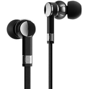 MASTER & DYNAMIC ME05 Wired Earphones, Wired Ear Buds with Built-in Remote to Control Music, Phone Calls, and Volume with USB-C Adapter, Palladium/Black