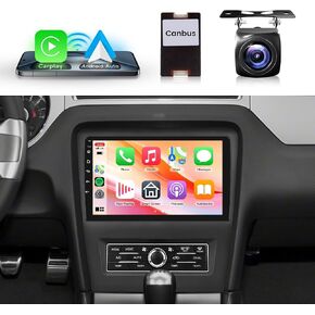 8 Core 2+64G Android Car Stereo Car Radio for Ford Mustang 2010-2014 Wireless Carplay Android Auto, 10.1 Inch Touch Screen Head Unit WiFi GPS Mirror Link Bluetooth FM/RDS DSP Backup Camera SWC