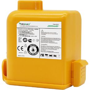 WUHAO Upgraded 2800mAh for LG CordZero A9 Battery,fit for A9 MAX A9M A9K-CORE A9MAX A9T-Ultra A9S A9K-PRO A9 Plus A905M A907GMS A905RM A908MVR A927KGMS Part No. EAC63758601 EAC63382201