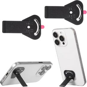 2Pcs Phone Kickstand, Ultra-Thin Cell Phone Kick Stand - Vertical Horizontal Phone Placement, Adjustable Phone Kickstand Attachment for Mobile Phone Tablet Universal Model