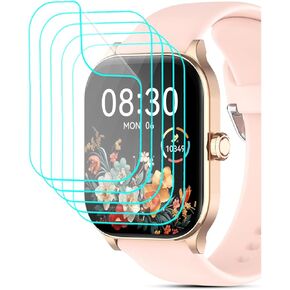 [5 Pack] for Odsslgw Smart Watch P68 Screen Protector Odsslgw P68 Screen Protector 2.01" PET Film [Case Friendly] [Anti-Scratch] [Bubble Free] Smartwatch Screen Protector for Odsslgw P68