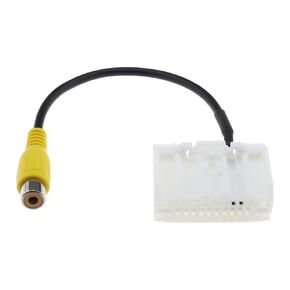 SING F LTD Backup Camera Wiring Harness to Factory Radio Cable Compatible with Commander Compass View Camera Input Cable Plug RCA to OEM Stereo Display Adapter