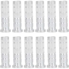 Voluxe Archery Base Inserts, 12Pcs Aluminum Inserts for Carbon Arrows Reliable Replacements Archery Arrow Inserts Base 6.2mm Diameter Inserts Lightweight for Training