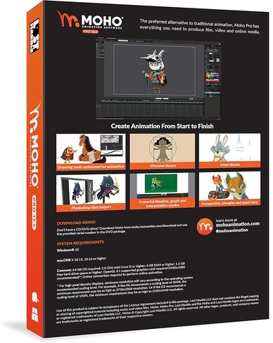 Moho Pro 13.5 | The all-in-one animation tool for professionals and digital artists | Software for PC and Mac OS in Saudi Arabia