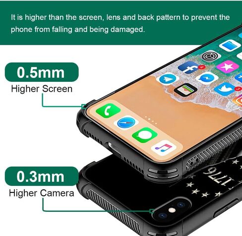 CASE متوافق مع CASE iPhone XR ، Flag American Classic 1776 We The People Case لحالات iPhone XR للرجال المعجبين ومكافحة الخدش وحالة حماية الهاتف المقاومة للصدمات in Saudi Arabia