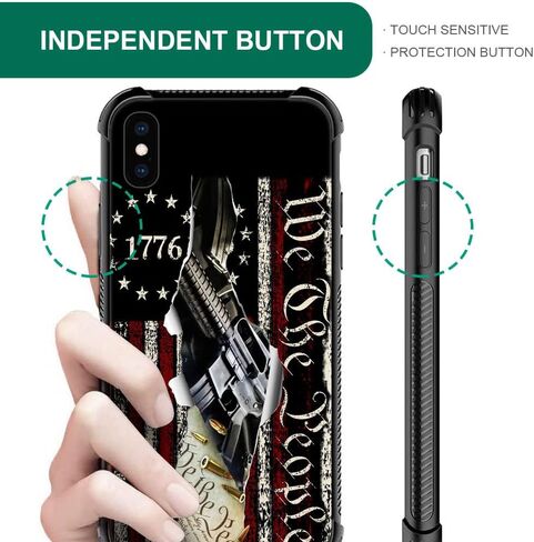 CASE متوافق مع CASE iPhone XR ، Flag American Classic 1776 We The People Case لحالات iPhone XR للرجال المعجبين ومكافحة الخدش وحالة حماية الهاتف المقاومة للصدمات in Saudi Arabia