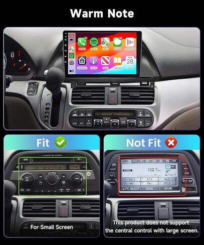 8core 6g+128g سيارات الراديو ستيريو للسيارة لـ Honda Odyssey 2005-2010 مع Carplay اللاسلكي Android Auto DSP/46 Eq ، 10.1inch 1280x720p IPS Touchscreen Bluetooth 5.0 RDS/FM Radio GPS WIFI SWC SWC AHD AHD AHD in Kuwait