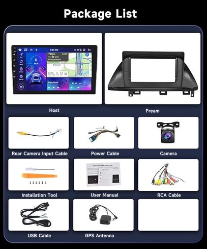 8core 6g+128g سيارات الراديو ستيريو للسيارة لـ Honda Odyssey 2005-2010 مع Carplay اللاسلكي Android Auto DSP/46 Eq ، 10.1inch 1280x720p IPS Touchscreen Bluetooth 5.0 RDS/FM Radio GPS WIFI SWC SWC AHD AHD AHD in Kuwait
