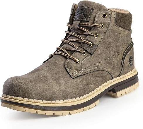 CC-Los Men's Winter Snow Boots with Sherpa Fleece Lining Waterproof Slip-Resistant Insulated Size 7.5-14 in Saudi Arabia