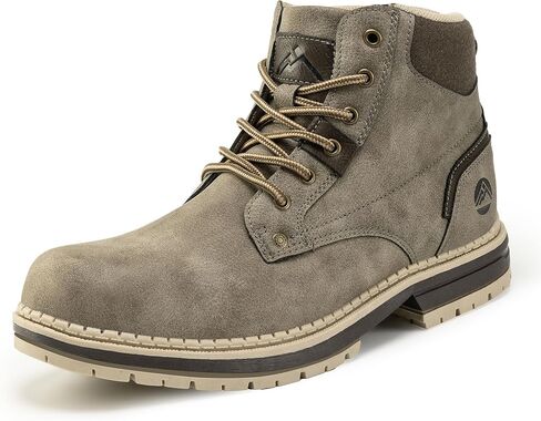 CC-Los Men's Winter Snow Boots with Sherpa Fleece Lining Waterproof Slip-Resistant Insulated Size 7.5-14 in Saudi Arabia