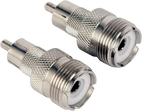 2Packs UHF SO239 أنثى إلى RCA Male Coax Cable Cable Antenna Atapter for Ham Radios Heathkit in Kuwait