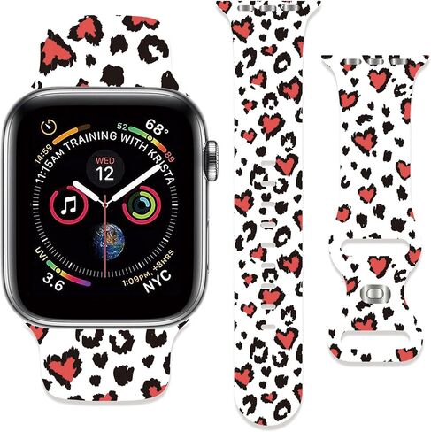 Sport Strap Compatible with Apple Watch Band 38mm 40mm 41mm 42mm 44mm 45mm 46mm 49mm Men Women,Adjustable Soft Silicone Wristbands for iWatch Ultra Series 10 9 8 7 6 5 4 3 2 1 SE in Saudi Arabia