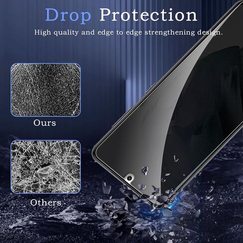 2 حزمة شاشة شاشة الخصوصية لـ Samsung Galaxy S21 Plus ، فيلم زجاجي مضاد للتجسس ، صلابة 9H ، حماية حافة الترقية ، التثبيت السهل ، خالية من الفقاعات ، ودية للحالة in Kuwait