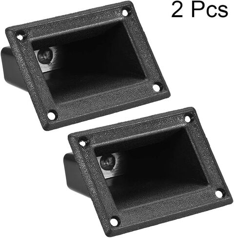 uxcell Recessed Speaker Handle Grasp Pocket Style Plastic Handles Holder Fit for PA/DJ Speakers Cabinet Box 2pcs in Saudi Arabia
