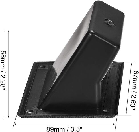 uxcell Recessed Speaker Handle Grasp Pocket Style Plastic Handles Holder Fit for PA/DJ Speakers Cabinet Box 2pcs in Saudi Arabia