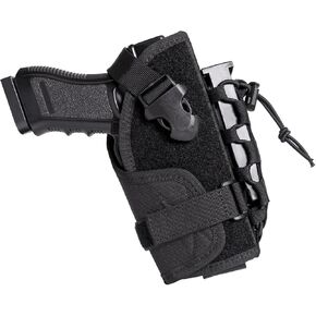 Molle Gun Holster for Men Women Universal OWB Pistol Holster Concealed Carry Holster W/Mag Pouch for 1911,Glock 17/18/19 XDM with Laser.