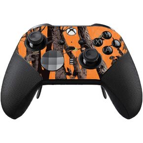MightySkins Skin Compatible with Xbox Elite Series 2 Controller - Orange Camo | Protective, Durable, and Unique Vinyl Decal wrap Cover | Easy to Apply, Remove, and Change Styles | Made in The USA